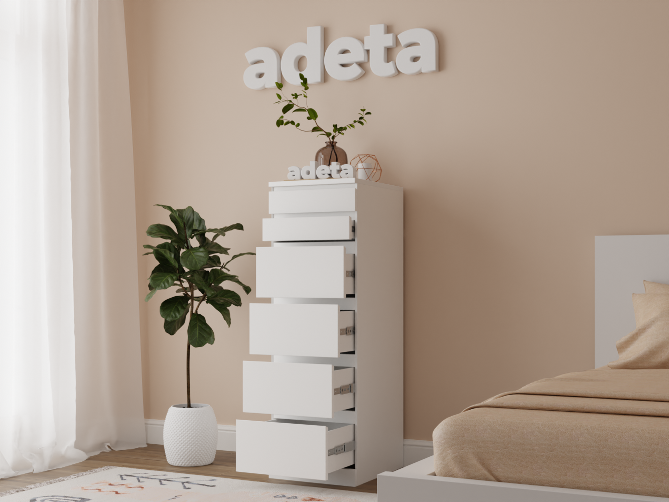 Комод Мальм 28 white ИКЕА (IKEA) изображение товара