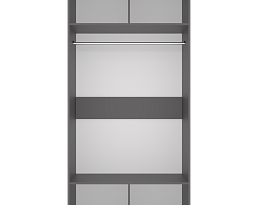 Изображение товара Распашной шкаф Пакс Мускен 3 grey ИКЕА (IKEA) на сайте adeta.ru